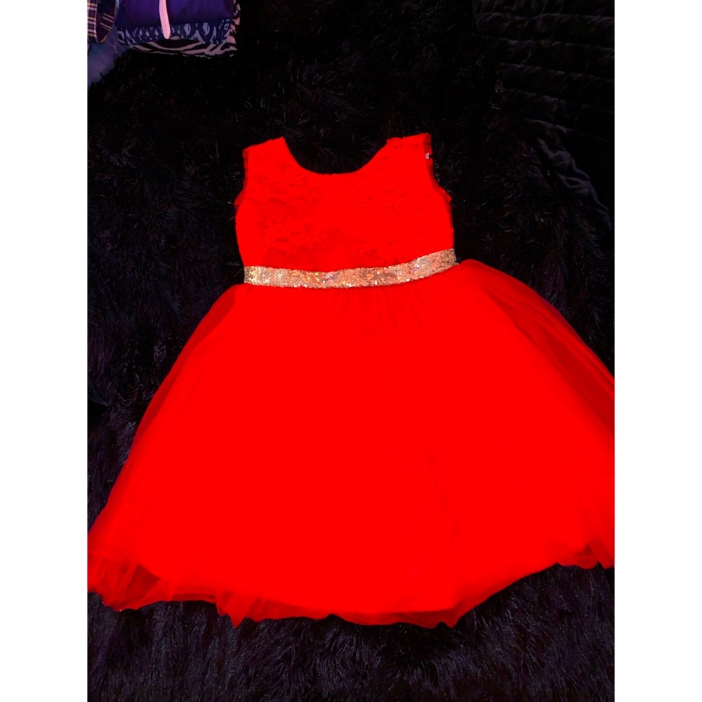 Beautiful red and gold dress 💕